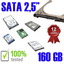 Hard Disk Sata 2,5" 160gb USATO Testato 100% NOTEBOOK PORTATILE GARANZIA 1 ANNO 