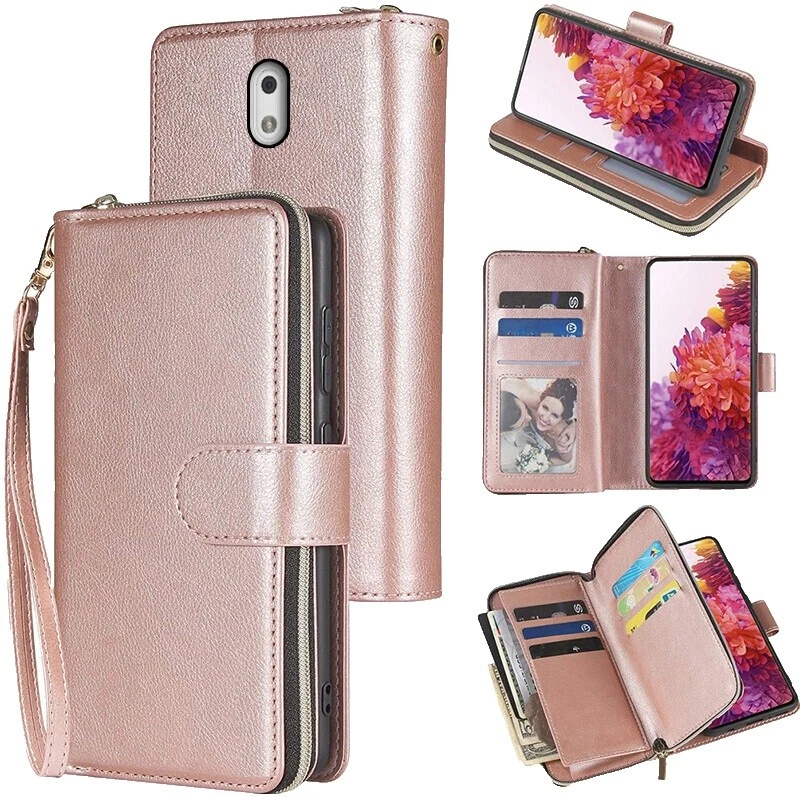 Cartera de Cuero Sintético Teléfono Celular casos para Nokia 3