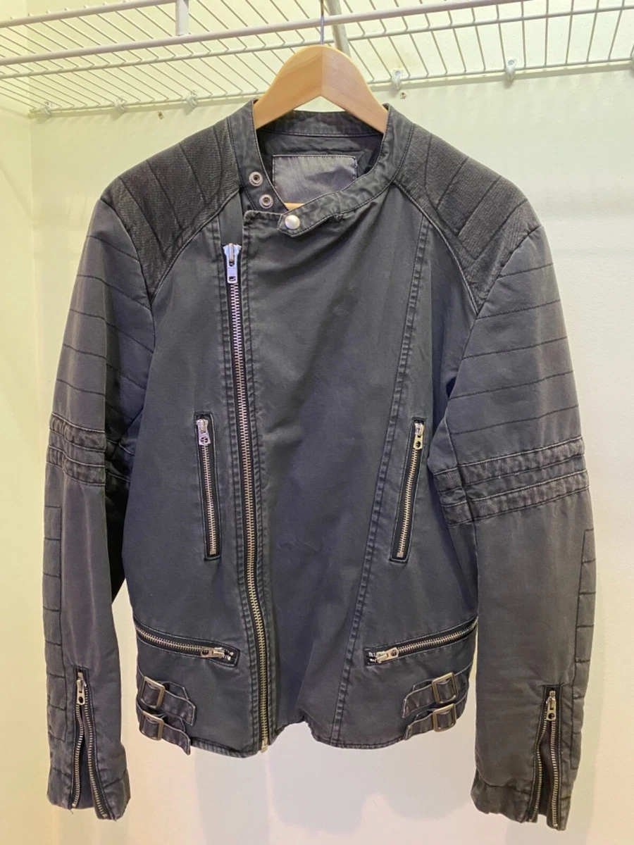 Denim hotsell racer jacket