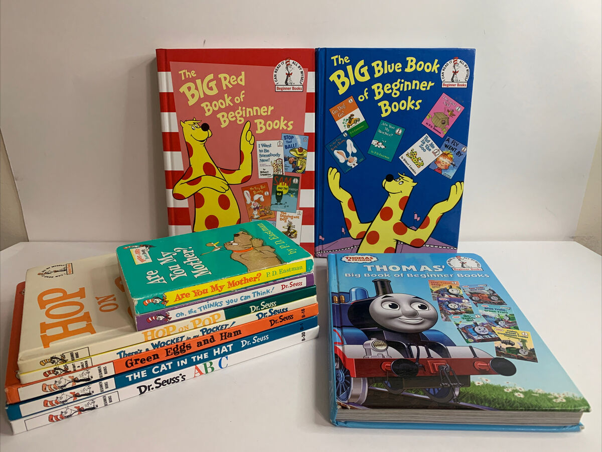 Lot Dr. Seuss Beginner Books - Big Red & Blue & Thomas ++ Hardcover Books Lot Dr. Seuss Beginner Books - Big Red & Blue & Thomas ++ Hardcover Books