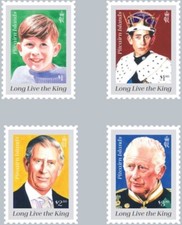 Pitcairn Islands 2023 - King Charles III, Long Live the King - Set of 4 - MNH