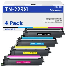 4PK TN229XL TN229 Toner Cartridge For Brother HL-L3280CDW MFC-L3780CDW L8395cdw