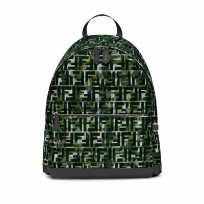 New Fendi FF Zucca Nylon Multicolor Camouflage Print Large  display picture 1