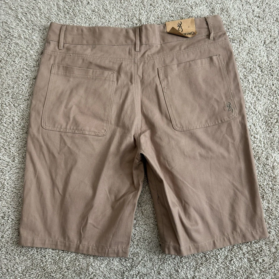 Pantalones Cortos Browning Wilkes Para Hombre 36 Caqui Senderismo Informales Frente Plano 10” Entrepierna Nuevos con Etiquetas Foto 2 de 4