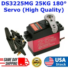 25KG DS3225 MG 180° Metal Steering Digital Waterproof Servo High Torque For RC