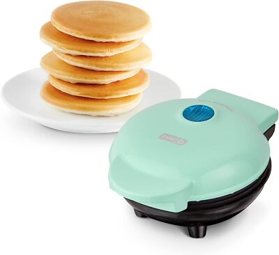 Dash Mini Maker Electric Round Griddle for Individual Pancakes, Cookies, Eggs &