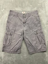Levi  s Shorts Boys 18 Gray Cargo Chino Khaki Cotton Pockets Youth Kids Outdoor