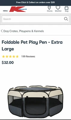 kmart foldable pet playpen