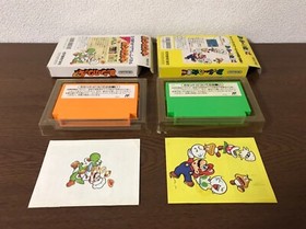 (Set of 2) Nintendo Famicom Yoshi no Cookie Yoshi's Egg Game NES FC Japan