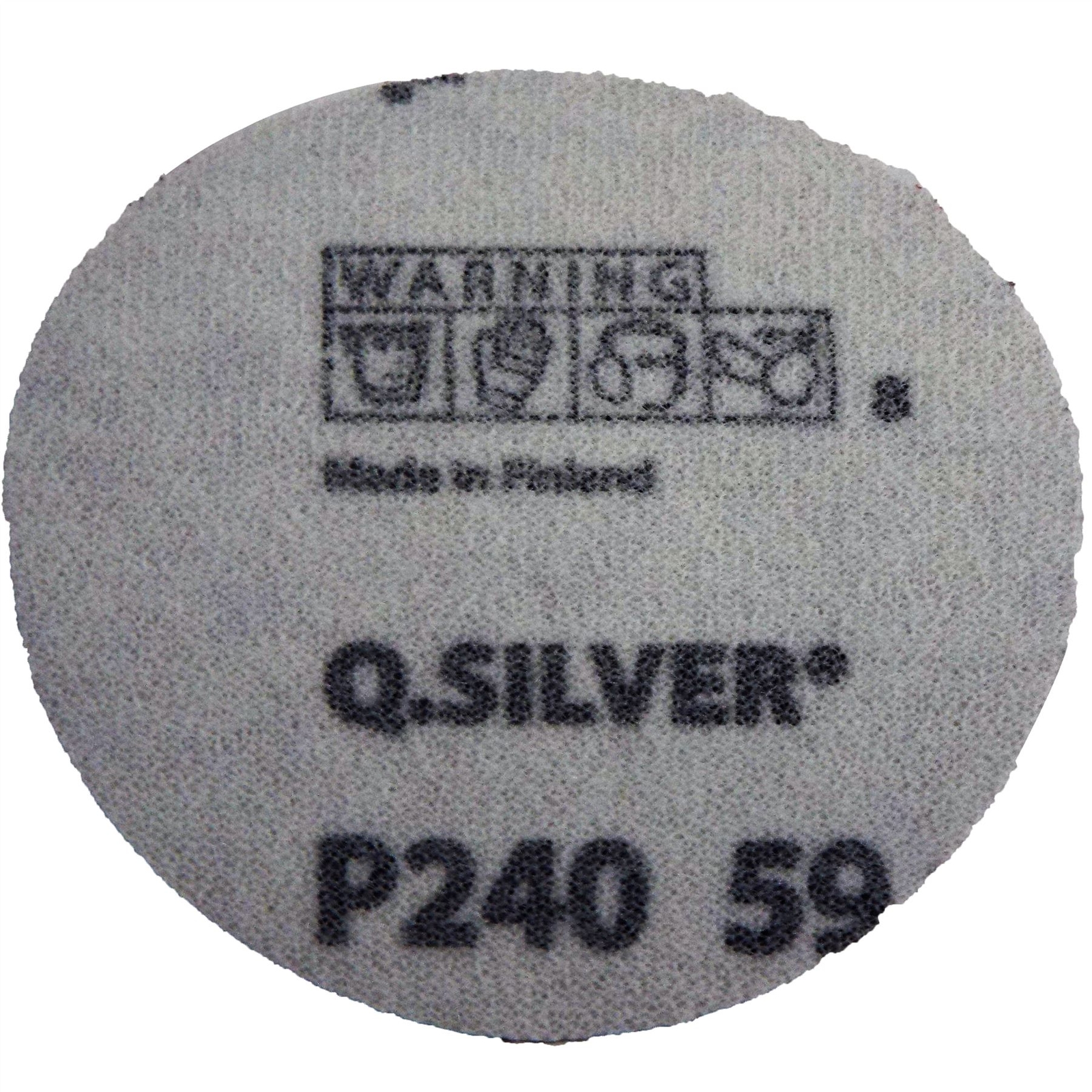 Mirka Q.Silver 77mm (3"") P240 Grit 100x Plain HookNLoop Sanding Discs