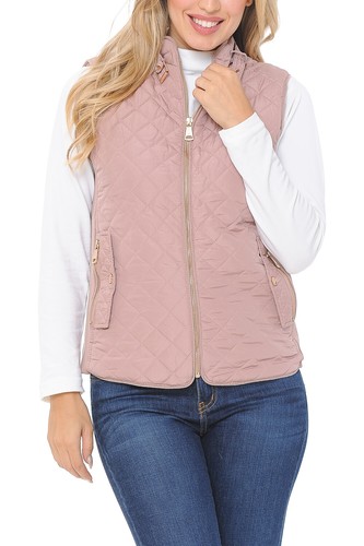 Chaleco acolchado ligero con capucha de piel con cremallera para mujer Auliné Collection - Imagen 76 de 109