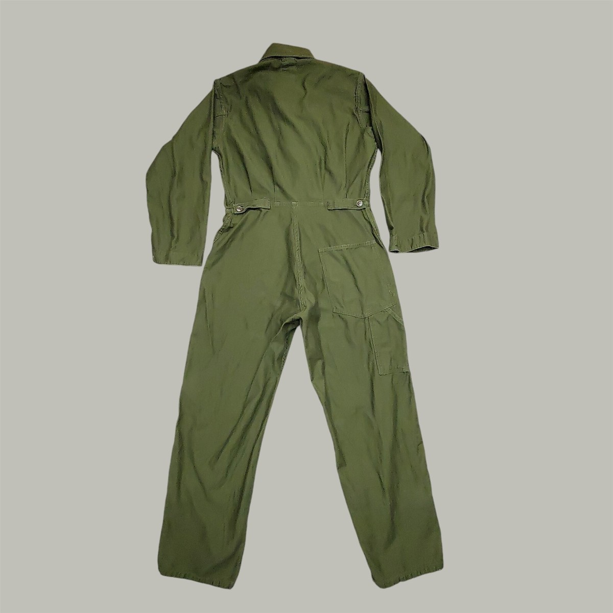 パンツ Dead Stock 80's US ARMY COVERALL OG-107 Vintage OG 107 Coveralls Mens Medium Green Cotton Sateen