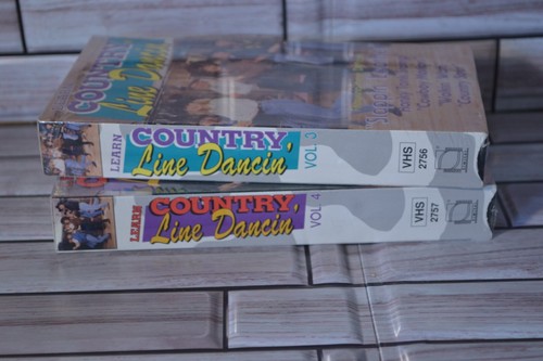 Learn Country Line Dancin VHS Volume 3 and 4 1992 Sealed Vintage - Picture 3 of 6