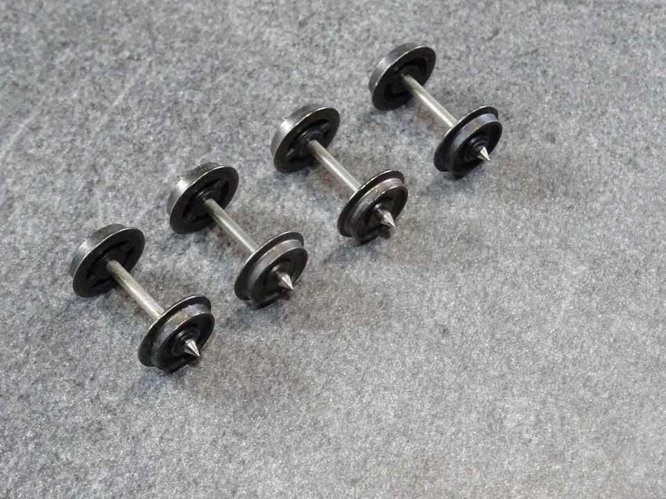 JOUEF HO 1/87 4 essieux métallique isolés d 10,6 brunie - Photo 4/4