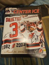 ken daneyko program guide number retirement program Signed Sga Promo Autographed