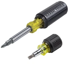 Klein Tools Adjustable Length Multi-Bit Screwdriver Set (2-Piece)