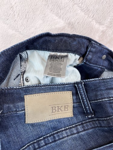 Fibbia BKE Jeans Uomo Blu Alec Gamba Dritta Elasticizzato Denim - Tg 28x31 - Foto 8 di 8