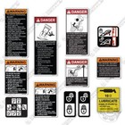 Fits Kubota Front End Loader Warning Decal Kit Aftermarket Sticker Set