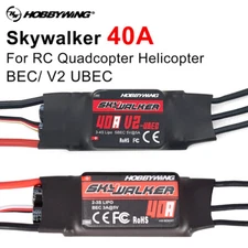 HobbyWing Skywalker 40A V2 Brushless ESC 2-4S  For RC Airplanes Helicopter