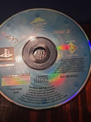 Sony Playstation PS1 Pizza Hut Demo Disc 2 Tetris Spyro Gran Turismo