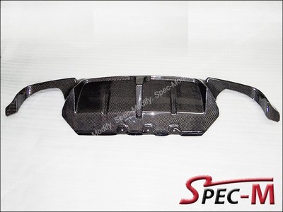 Carbon Fiber Rear Diffuser Spoiler Lip Fit For BMW F10 M5 Bumper 2012+ 3D Style