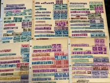 US Mint 100 Postage Stamps old grab bag lot 1930's-1960's, all different & fine.