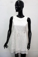 Guess Vestito Donna Taglia XS Abito Bianco Dress Woman Tubino Vestitino