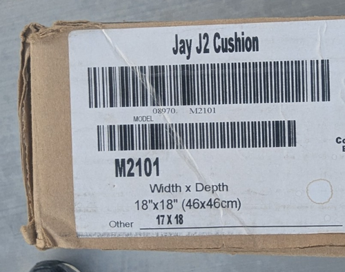 JAY J2 DEEP CONTOUR CUSHION FOAM BASE & ABDUCTOR ONLY WHEELCHAIR PAD 2101 *USED* - Picture 18 of 21