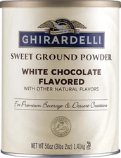 Ghirardelli Sweet Ground White Chocolate Flavor Powder, 3.12 lbs. 