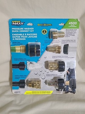 Maxx 6  pc. Pressure Washer Adapter Set Quick connect, 1000/4500 psi #936073