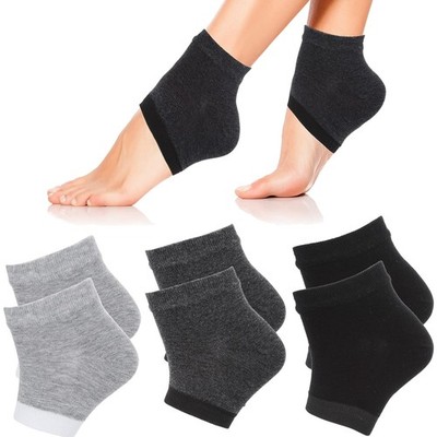 Feuchtigkeitsspendende Fersensocken Silikon Baumwolle offen Zehen rissige Haut