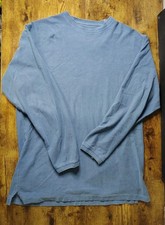 Vtg The Territory Ahead Pullover Blue 100 Cotton Sweater Men's Medium USA Made