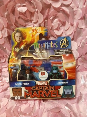 Nick Fury & Ronan Captain Marvel Movie Mini Mates 1.5'' Figure free ship
