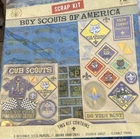 Boy Scouts of America BSA Cub Scouts Scrapbook Kit Pages Stickers Badges NEW