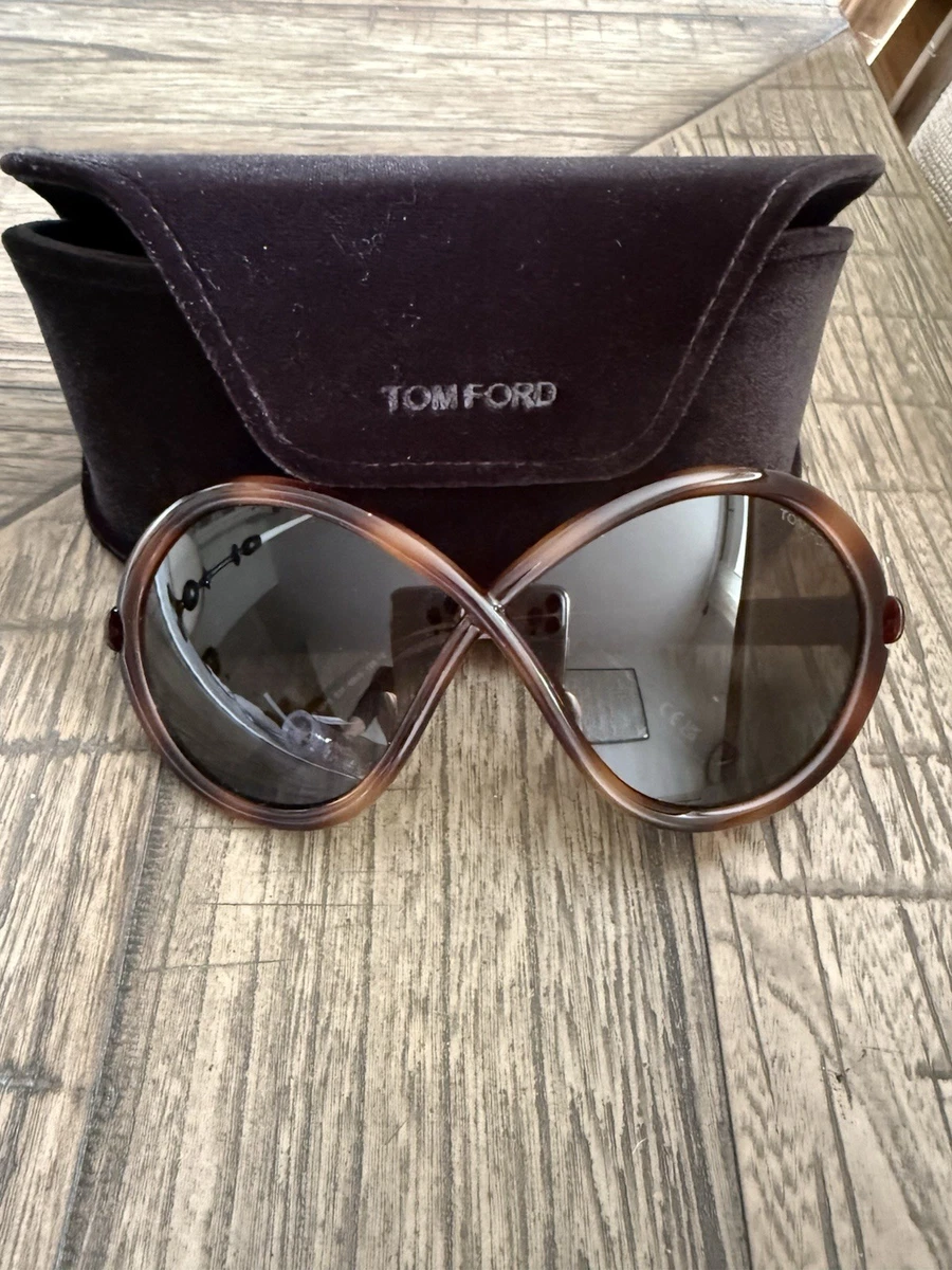 Tom Ford Women\'s Oversized Round Sunglasses in Dark Brown with Gradient Lenses Penelope Round Gradient Sunglasses main image 4