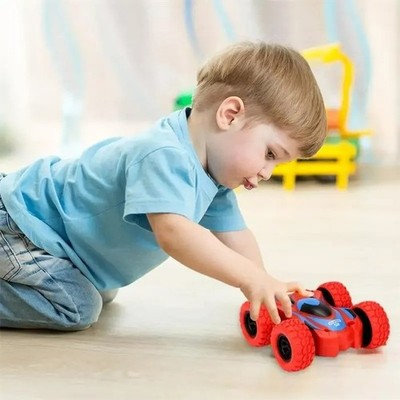 Kids Double Sided Inertia Toy Car Anti Collision Off Road Flip Vehicle Toy