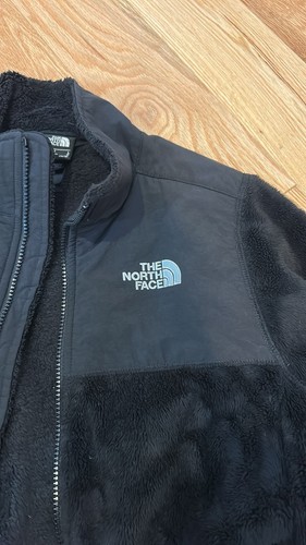Girls large North Face Black Fleece Jacket with Zip Closure - Picture 3 of 4