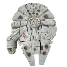 Star Wars Transformers Millennium Falcon Chewbacca Han Solo Figure Crossover Toy
