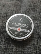 Beeswax Survival Candle Tin 100% Natural Bushcraft Emergency EDC Outdoor Camping