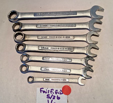 7 Vintage Craftsman V Metric Combination Wrenches 9mm 12mm 13mm 15mm 16m 17m 19m