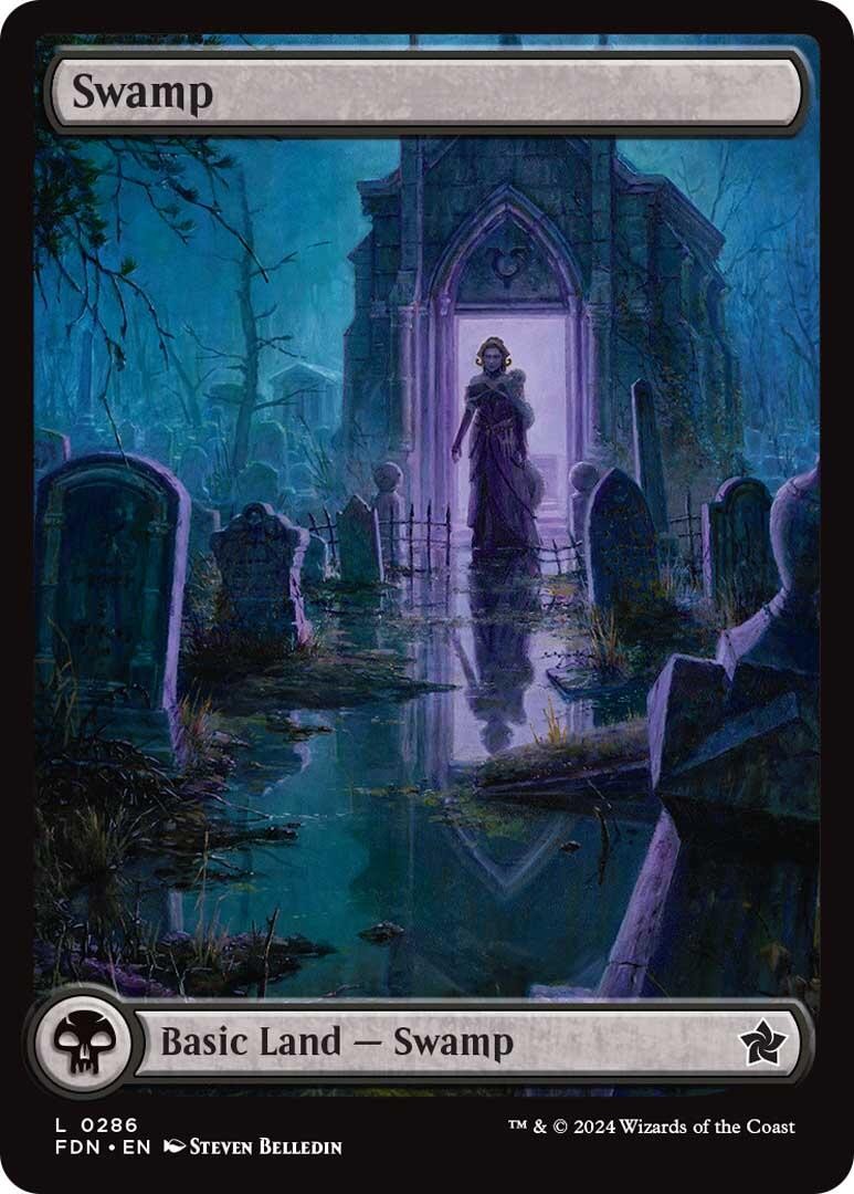 Foil Swamp (0286) - FDN 286 NM - Foundations
