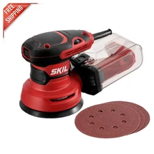 Powerful 5” Orbital Sander with Variable Speed Control & Dust Collection System