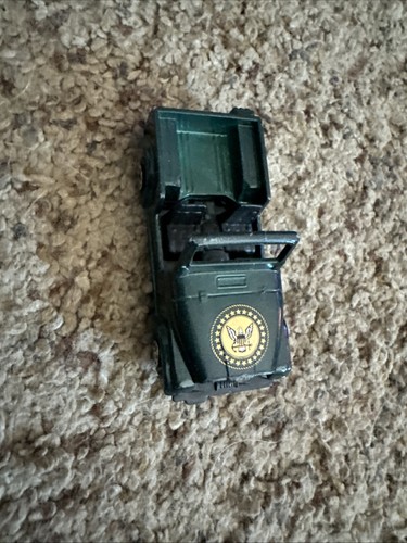 Vintage Unbranded #814 GreenJeep CJ-7 1/64 Diecast Presidential Seal