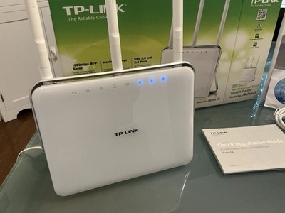 TP-LINK Archer C9 AC1900 Dual Band Wireless AC Gigabit Router - White- Mint 