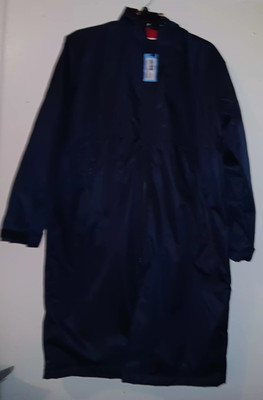 Adoretex Long Swim Parka Unisex Jacket Adult  M Waterproof  Pockets Blue New