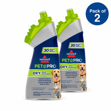 Bissell Oxy Stain Destroyer Pet Stain  Odor Remover w/ Brush 18oz 2-Pack 1766