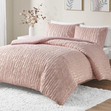 Full Duvet Cover Set, Faux Fur Duvet Cover Set, Trendy Metallic Duvet Covers,...