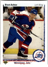 1990-91 Upper Deck #220 Brent Ashton Winnipeg Jets NHL Hockey