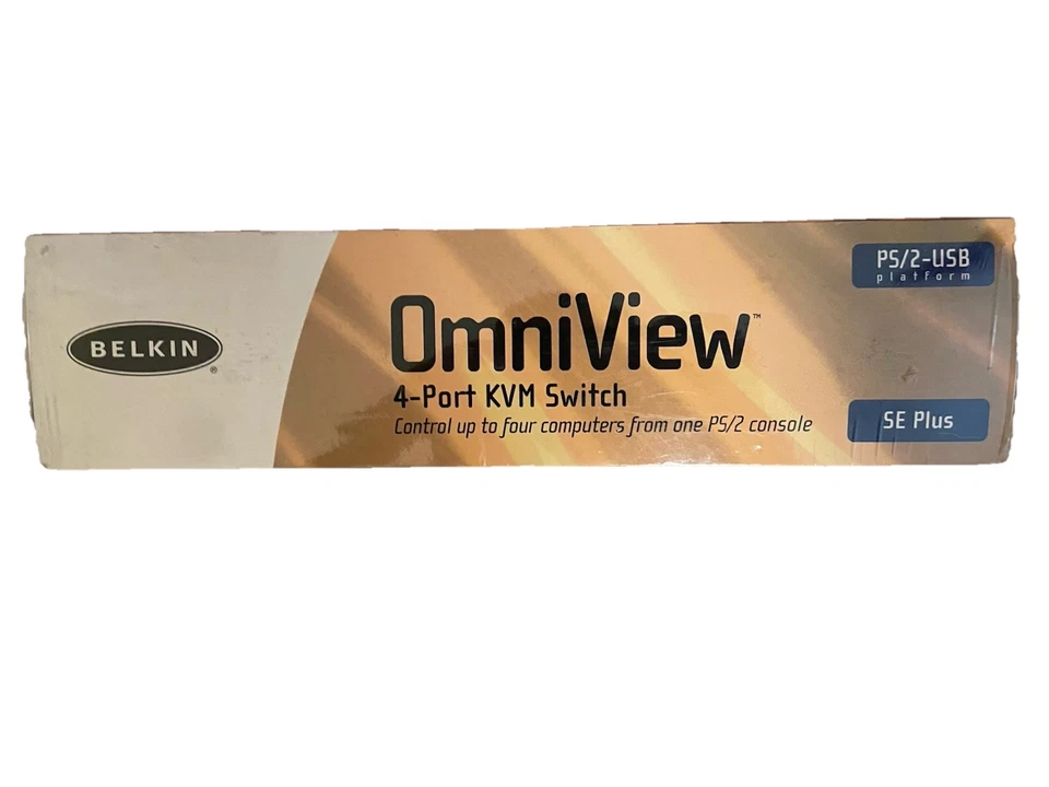 Belkin Omniview 2-Port KVM Switch PS/2-USB Platform SE PLUS New(fact. Wrap) - Image 3 of 4