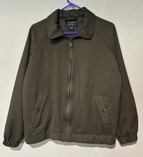 FILSON Whipcord Wool Womens Bomber Jacket Sz Large Full Zip Root Brown